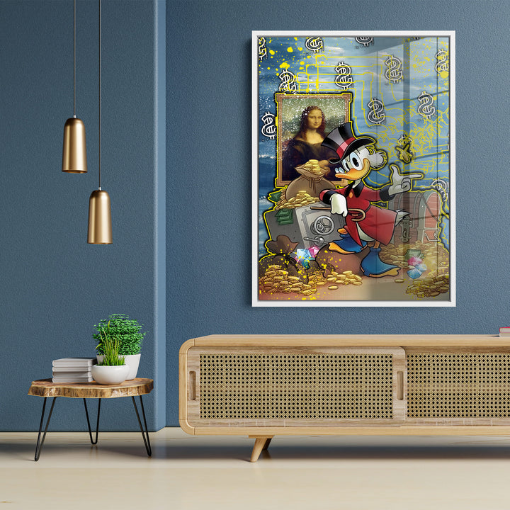 WANDBILD „Kunst und Reichtum“ – Acrylglas & Alu-Dibond | Exklusive und Moderne Pop-Art in Museumsqualität