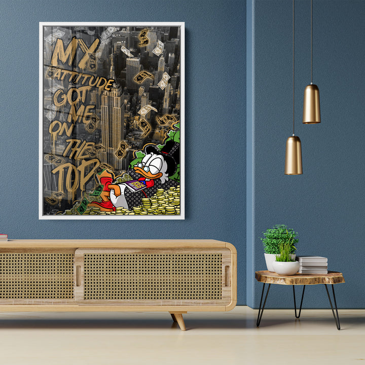 WANDBILD „Erfolgshöhen“ – Acrylglas & Alu-Dibond | Exklusive und Moderne Pop-Art in Museumsqualität