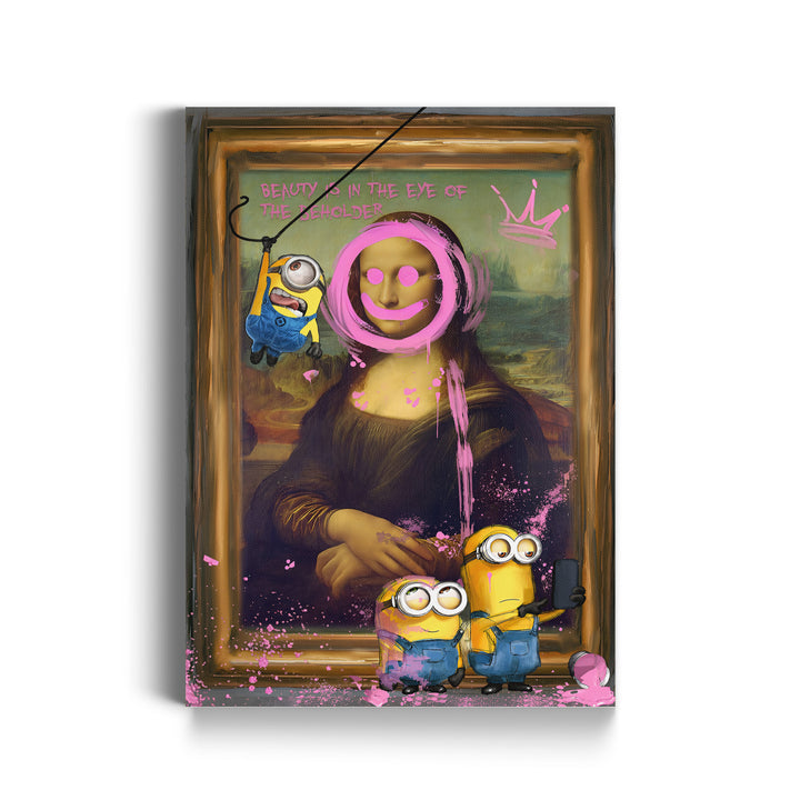 WANDBILD „Minions im Meisterwerk“ – Acrylglas & Alu-Dibond | Exklusive und Moderne Kunst in Museumsqualität
