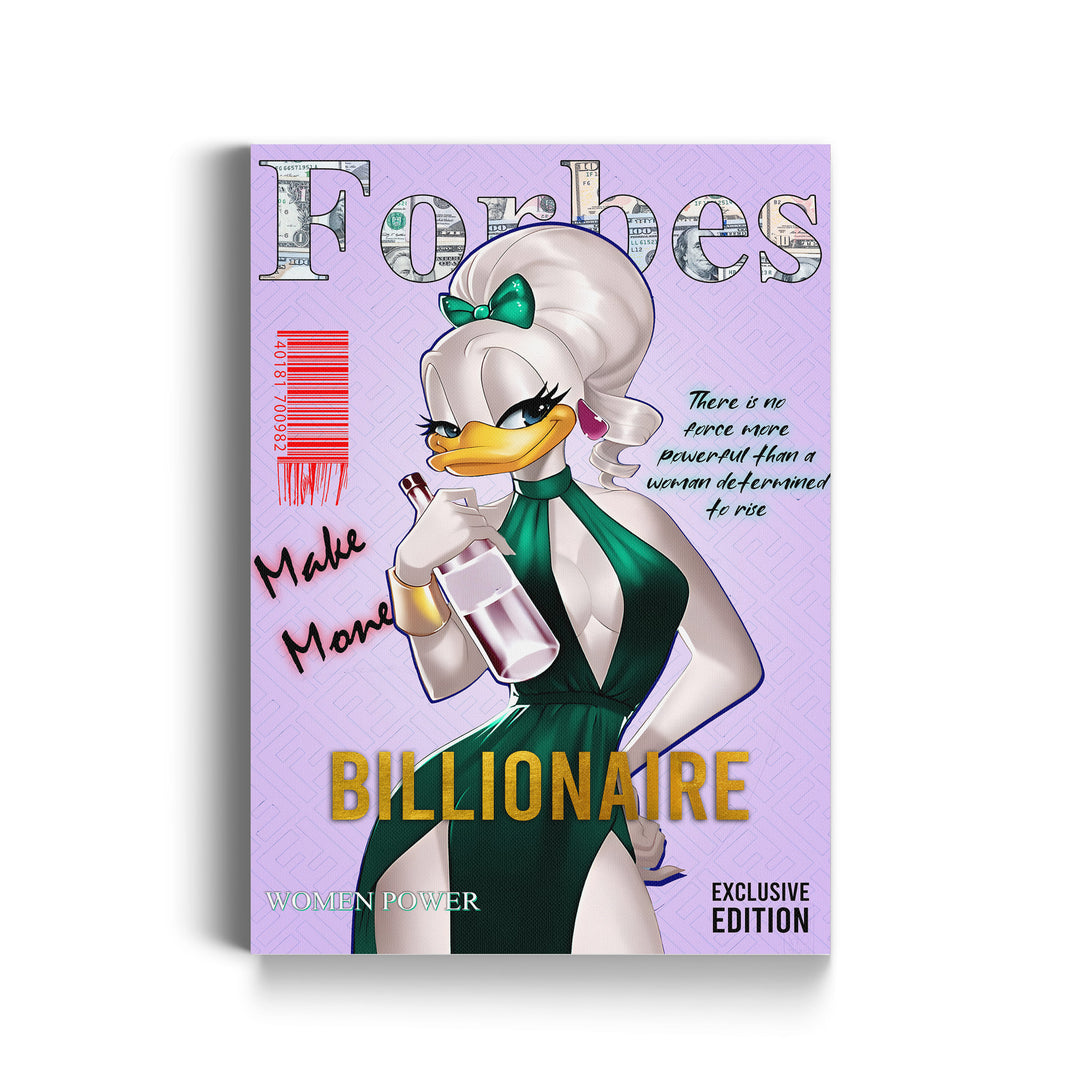 WALL ART "Forbes – Made Money Billionaire" – Acrylic glass &amp; Alu-Dibond | Exclusive and modern pop art in museum quality 