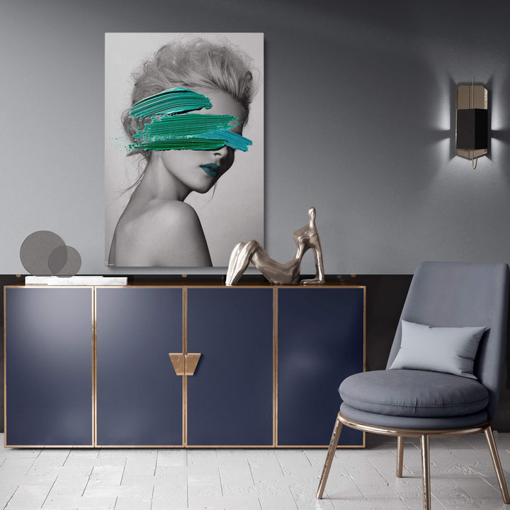 MURAL "Secret of Mrs. Green" – Acrylic glass &amp; Alu-Dibond | Exclusive and modern art in museum quality 