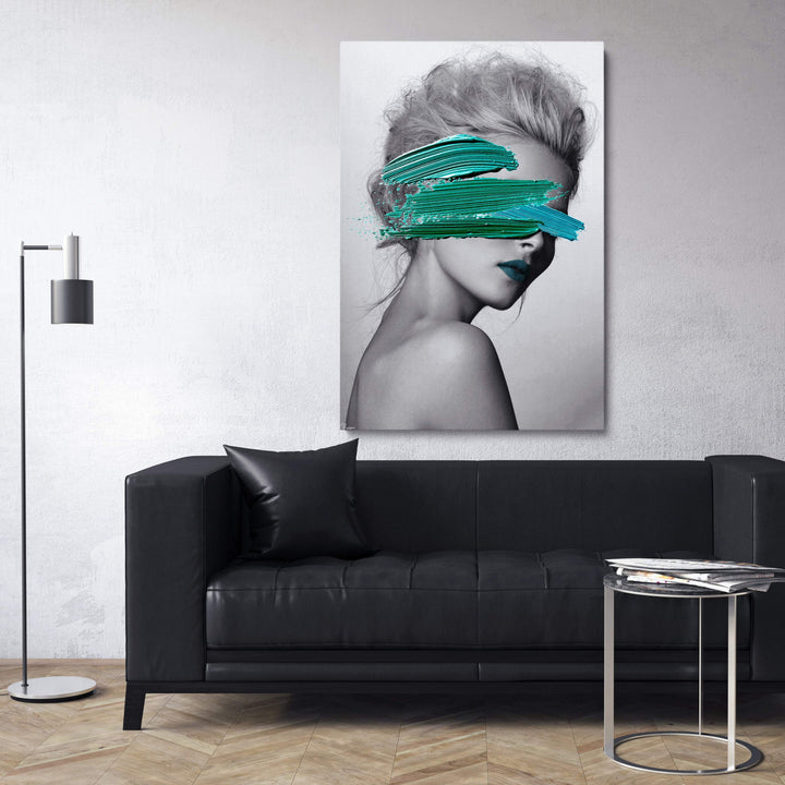 MURAL "Secret of Mrs. Green" – Acrylic glass &amp; Alu-Dibond | Exclusive and modern art in museum quality 