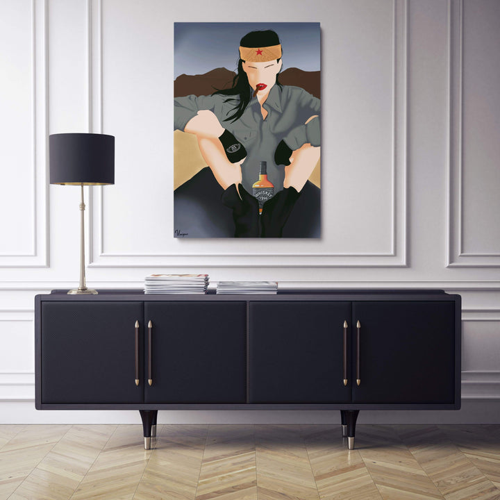 WANDBILD „Rebellische Schönheit“ – Acrylglas & Alu-Dibond | Exklusive und Moderne Kunst in Museumsqualität