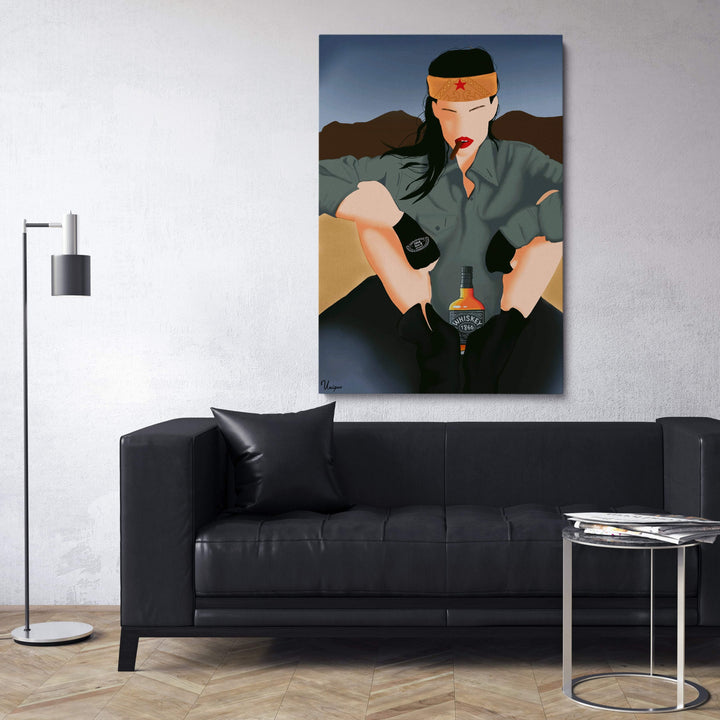 WANDBILD „Rebellische Schönheit“ – Acrylglas & Alu-Dibond | Exklusive und Moderne Kunst in Museumsqualität