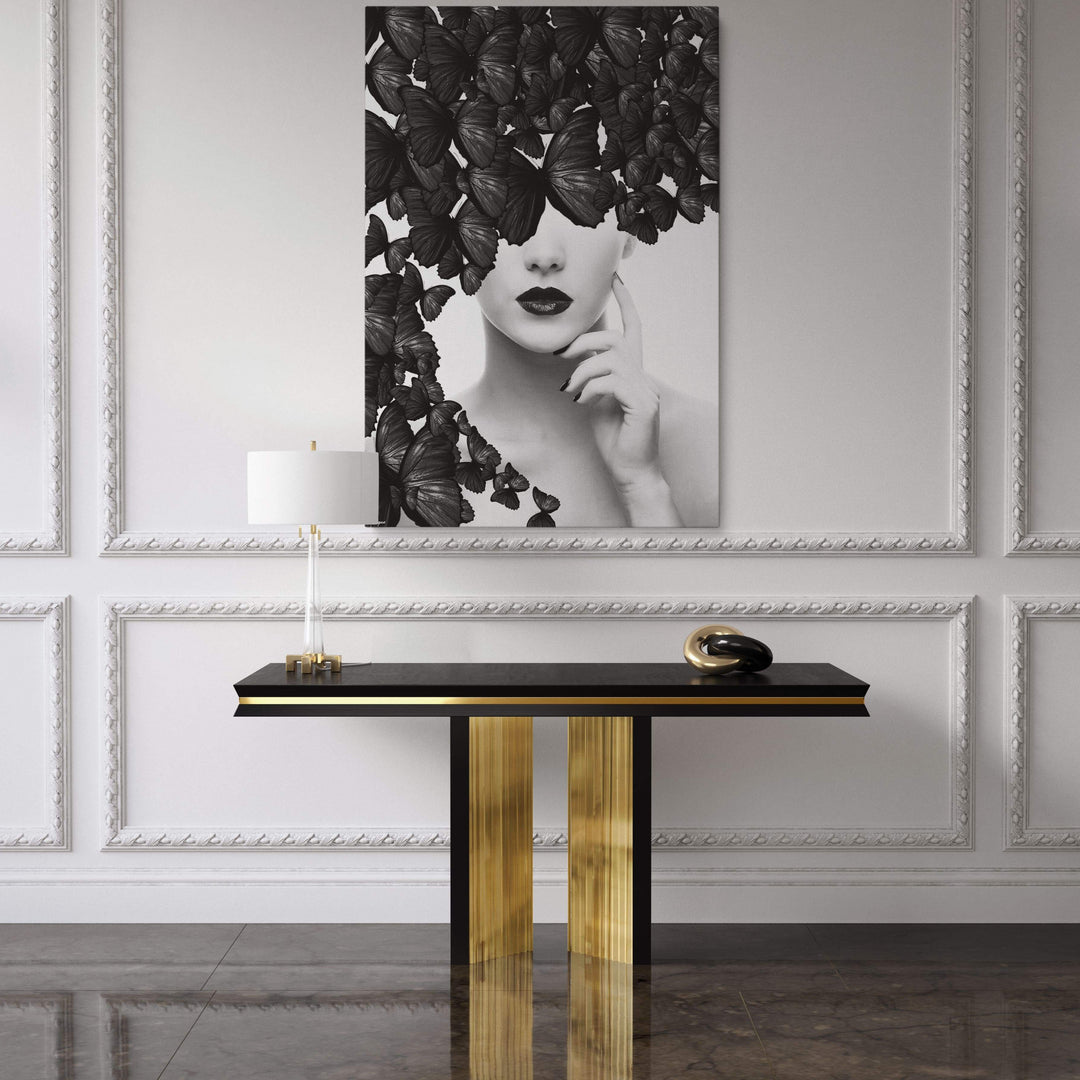 WALL ART "Butterfly Woman" – Acrylic glass &amp; Alu-Dibond | Exclusive and modern art in museum quality