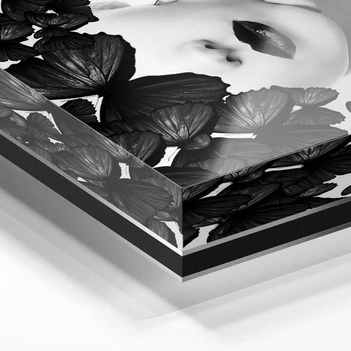 WALL ART "Butterfly Woman" – Acrylic glass &amp; Alu-Dibond | Exclusive and modern art in museum quality
