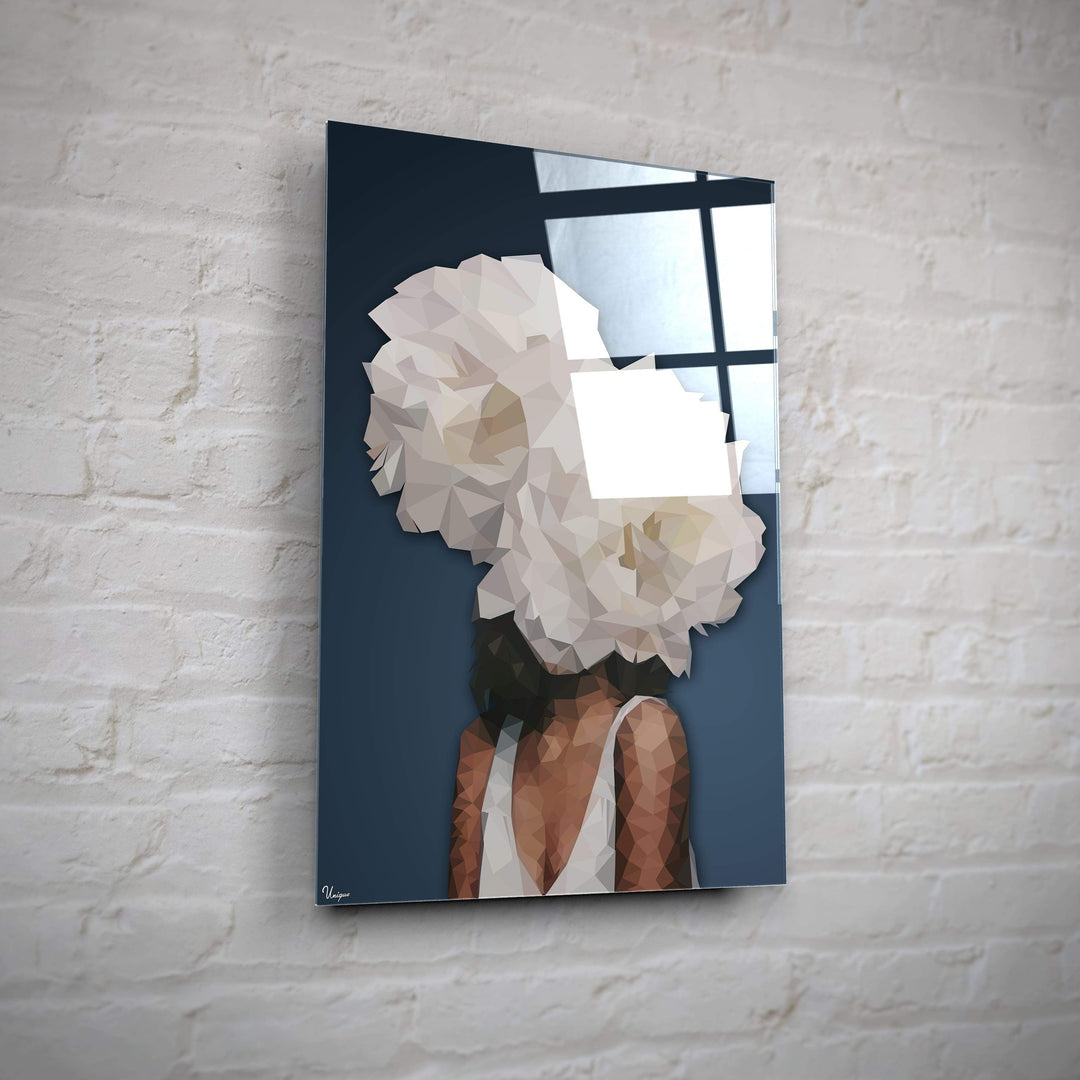WANDBILD „Geometrische Anmut - POLYGONBILD - Elisabeth“ – Acrylglas & Alu-Dibond | Exklusive und Moderne Kunst in Museumsqualität