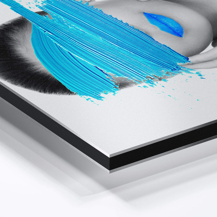 WALL ART "Secret of Mrs. Blue" – Acrylic glass &amp; Alu-Dibond | Exclusive and modern art in museum quality 