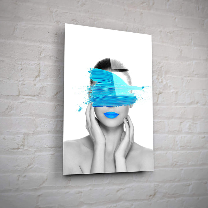 WALL ART "Secret of Mrs. Blue" – Acrylic glass &amp; Alu-Dibond | Exclusive and modern art in museum quality 
