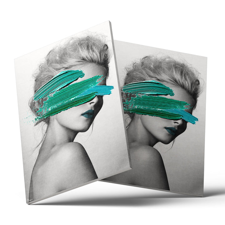 MURAL "Secret of Mrs. Green" – Acrylic glass &amp; Alu-Dibond | Exclusive and modern art in museum quality 