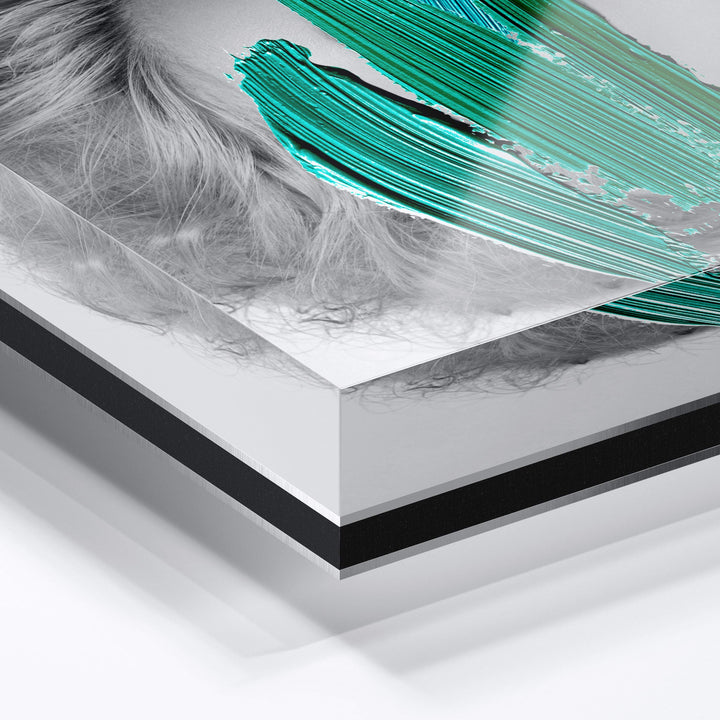 MURAL "Secret of Mrs. Green" – Acrylic glass &amp; Alu-Dibond | Exclusive and modern art in museum quality 