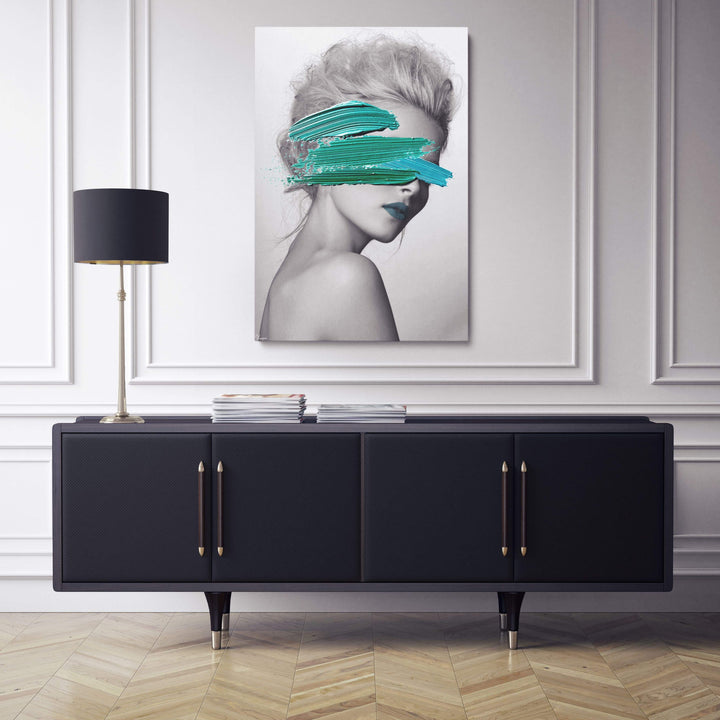 MURAL "Secret of Mrs. Green" – Acrylic glass &amp; Alu-Dibond | Exclusive and modern art in museum quality 